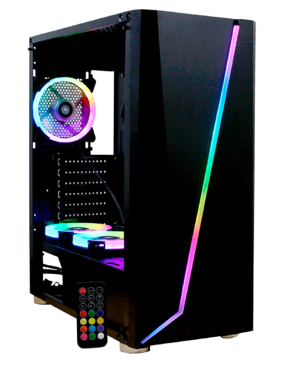 Gabinete ARMAGEDDON RGB Yeyian YGA-68809 - Gabinete, ATX, Negro / RGB Gabinete ARMAGEDDON RGB Yeyian YGA-68809 - Gabinete, ATX, Negro / RGB